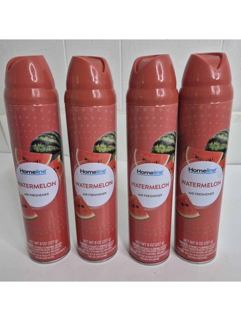 4 Pack Homeline WATERMELON Air Freshener Spray 8 Oz Each NEW